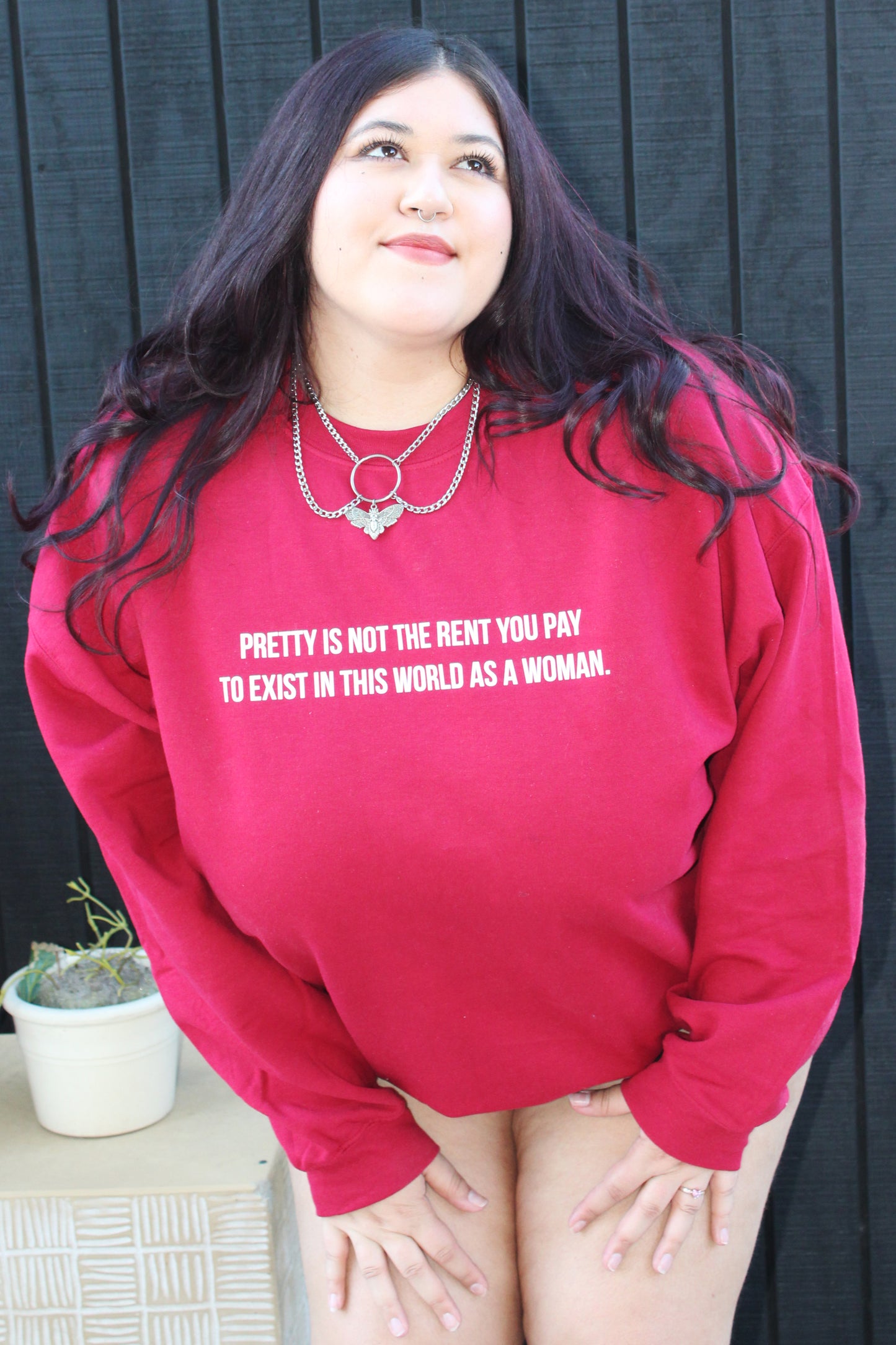 "Pretty Is Not The Rent You Pay To Exist In This World As A Woman" Tees, Sweatshirts, Tanks, Crops And Tops